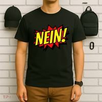 Nein German Which Mean No Comic Style T-Shirt thumb 6