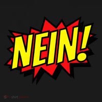 Nein German Which Mean No Comic Style T-Shirt thumb 7
