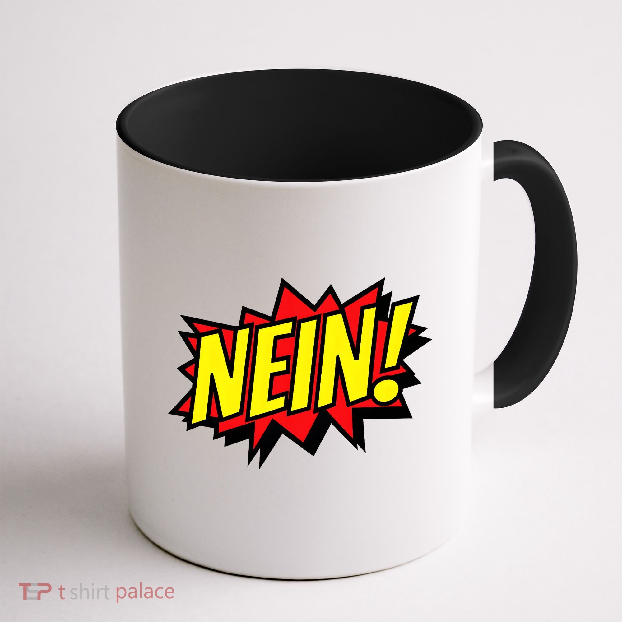 Nein German Which Mean No Comic Style Coffee Mug