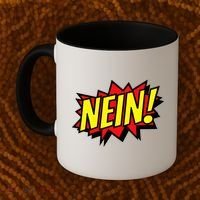 Nein German Which Mean No Comic Style Coffee Mug thumb 2