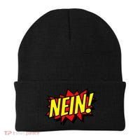 Nein German Which Mean No Comic Style Beanie thumb 0