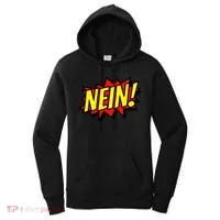 Nein German Which Mean No Comic Style Women's Hoodie thumb 0
