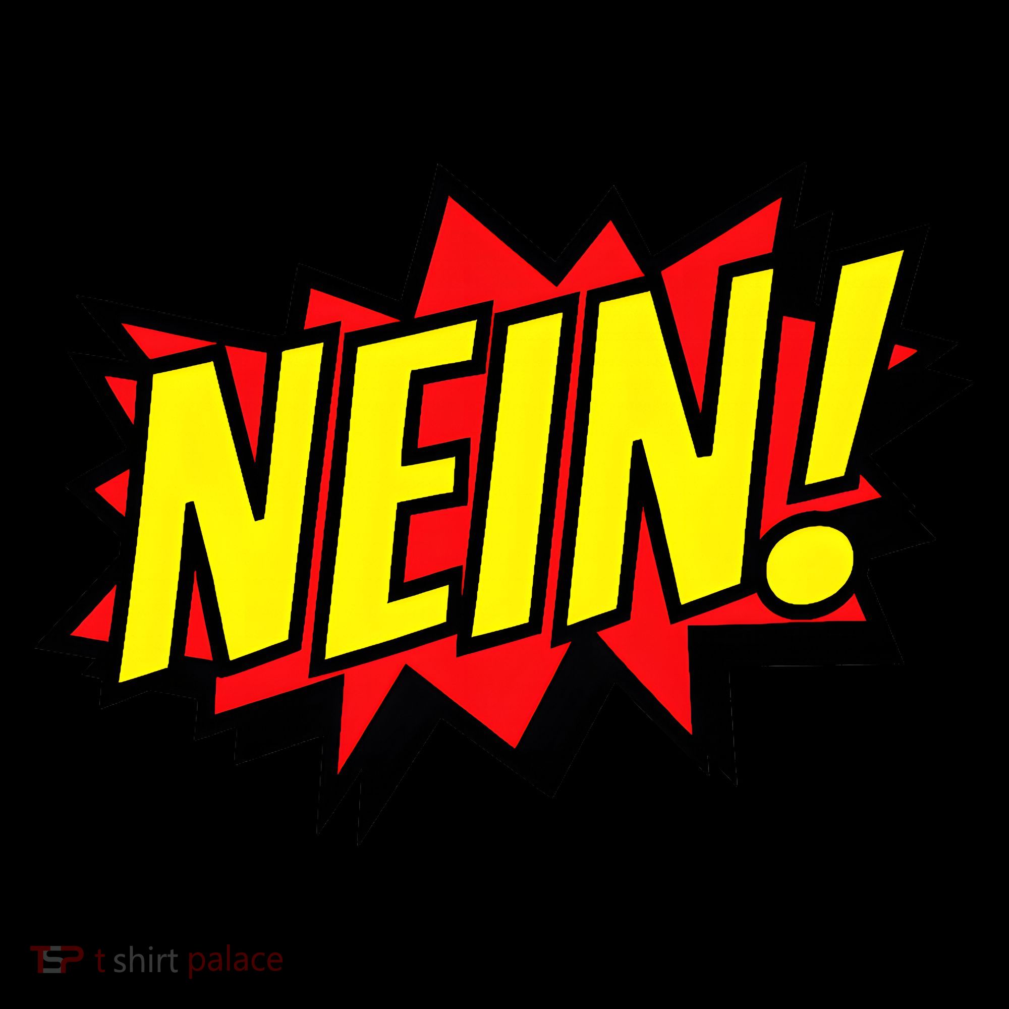 Nein German Which Mean No Comic Style Mousepad