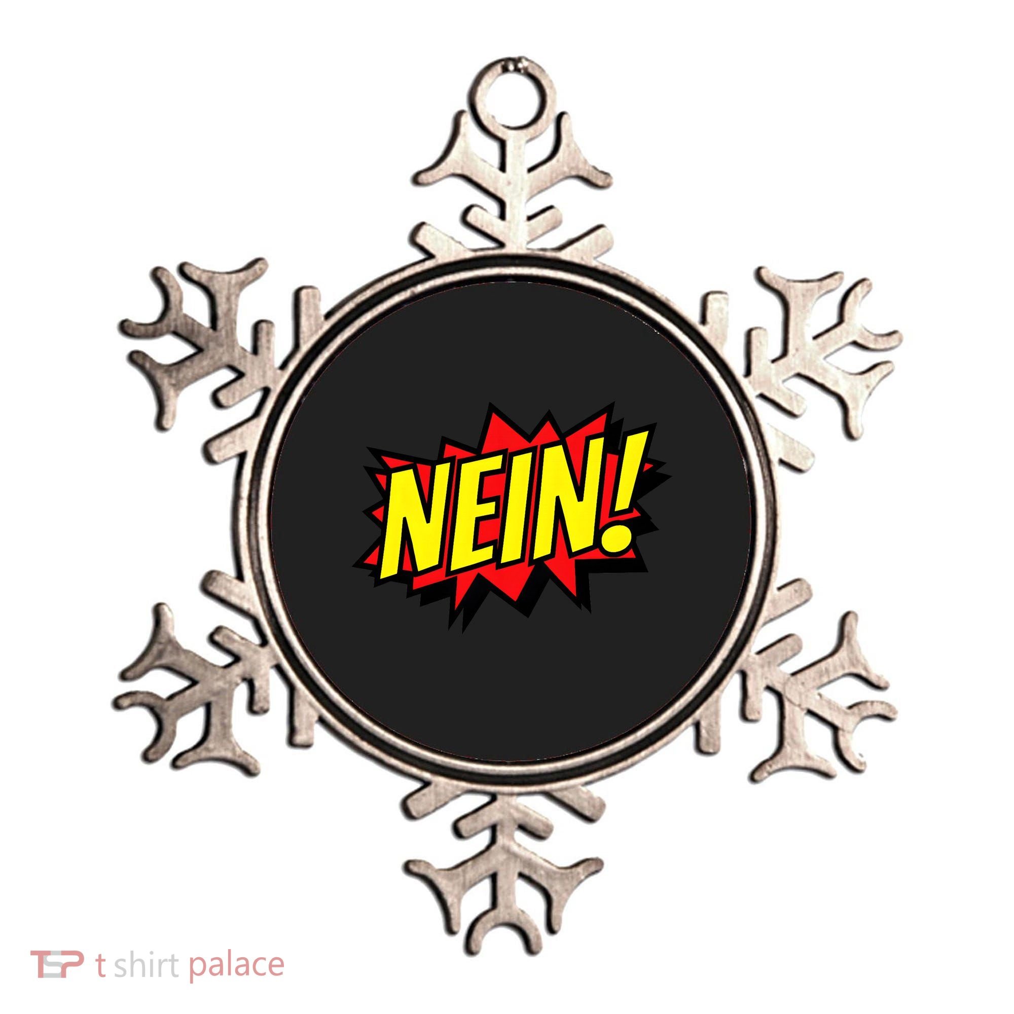 Nein German Which Mean No Comic Style Ornament