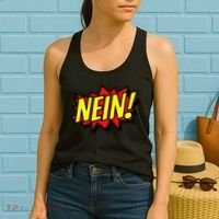 Nein German Which Mean No Comic Style Women's Tank Top thumb 2