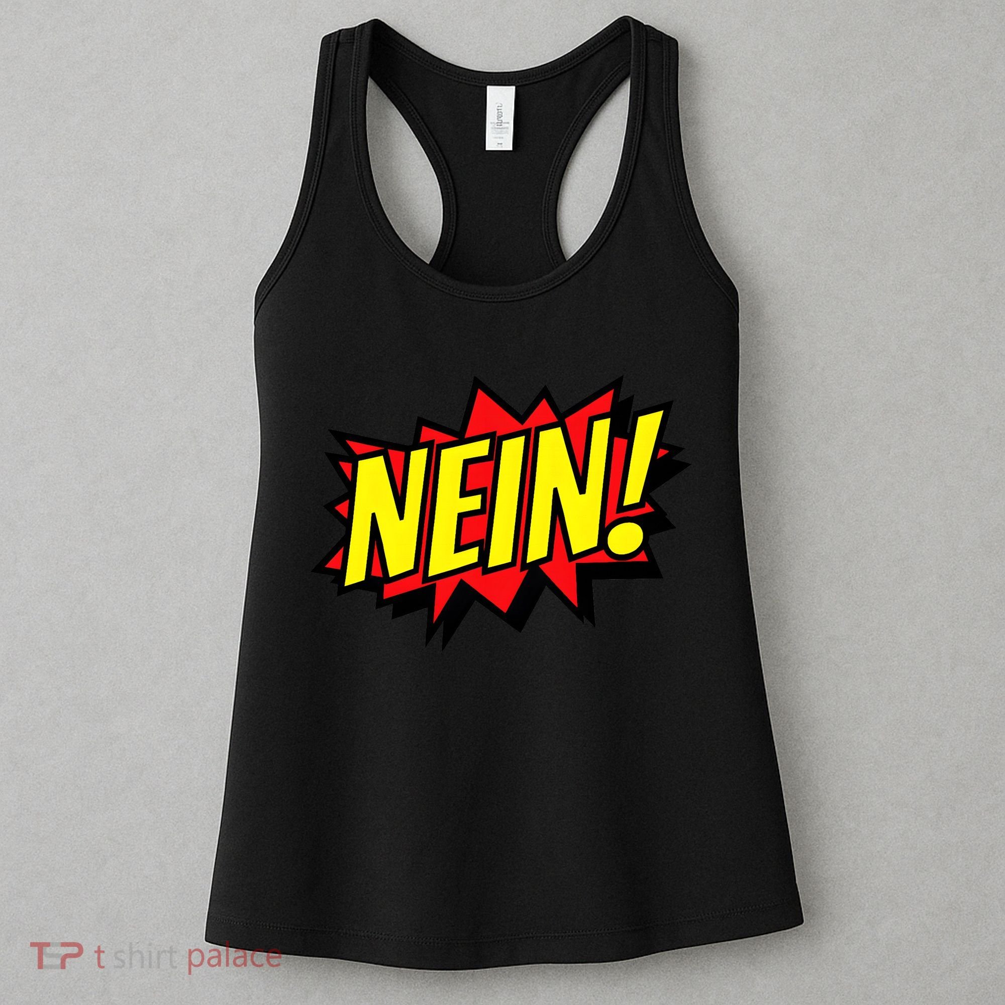 Nein German Which Mean No Comic Style Women's Tank Top