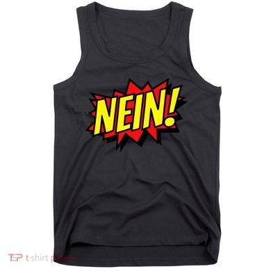 Nein German Which Mean No Comic Style Tank Top