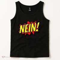 Nein German Which Mean No Comic Style Tank Top thumb 2