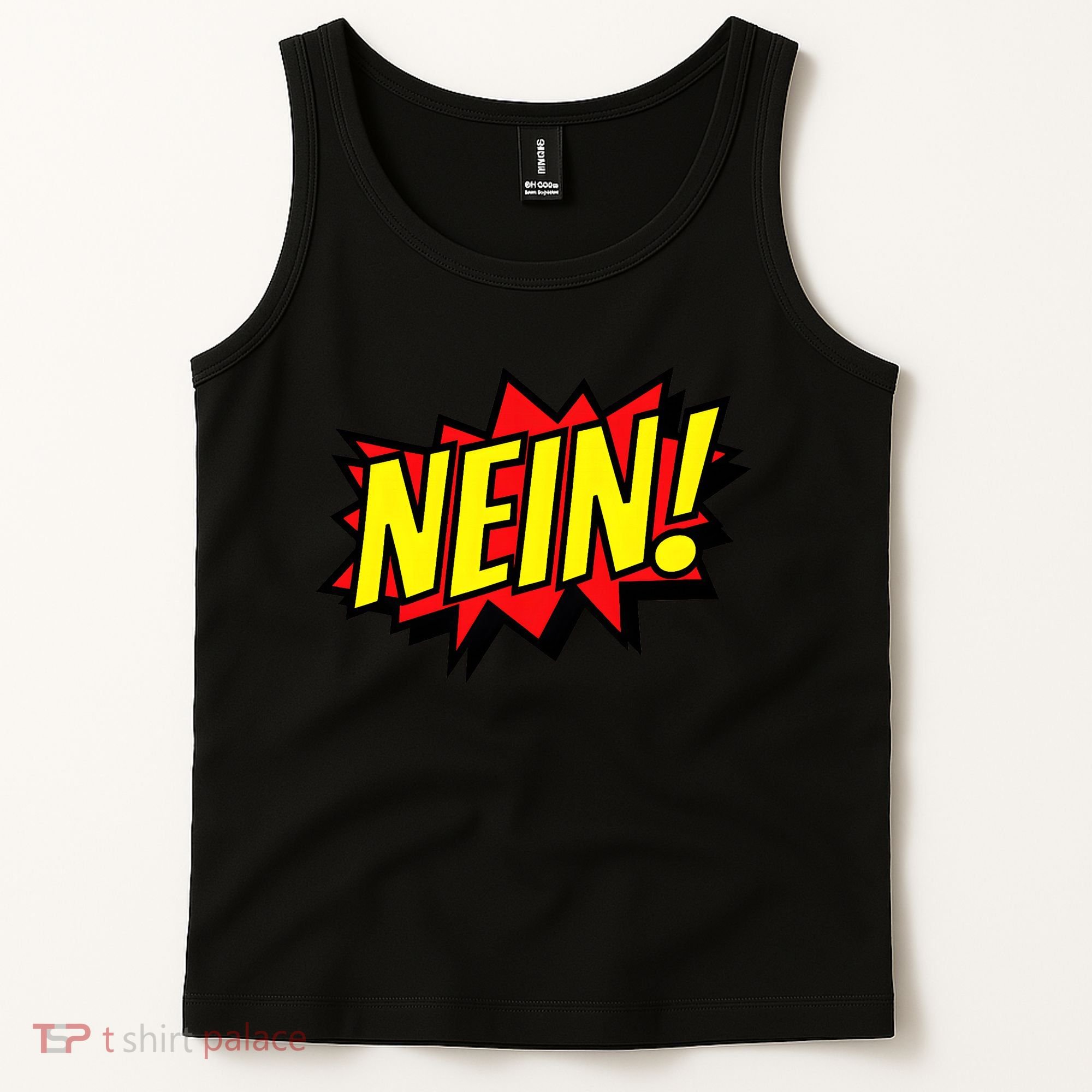 Nein German Which Mean No Comic Style Tank Top