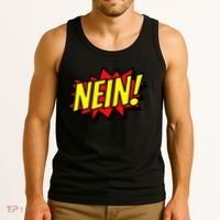 Nein German Which Mean No Comic Style Tank Top thumb 3