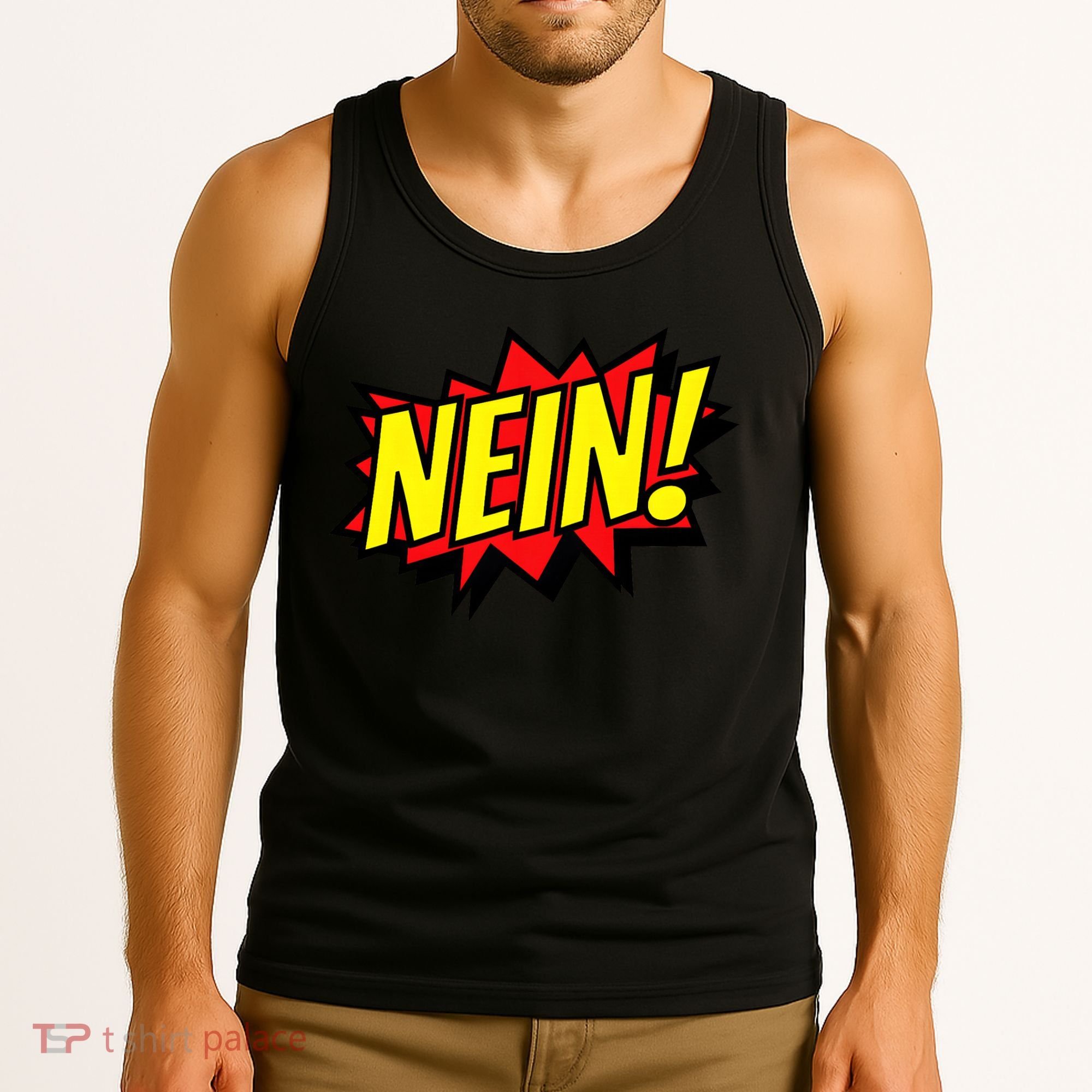 Nein German Which Mean No Comic Style Tank Top