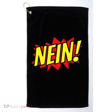Nein German Which Mean No Comic Style Golf Towel