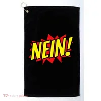 Nein German Which Mean No Comic Style Golf Towel thumb 0