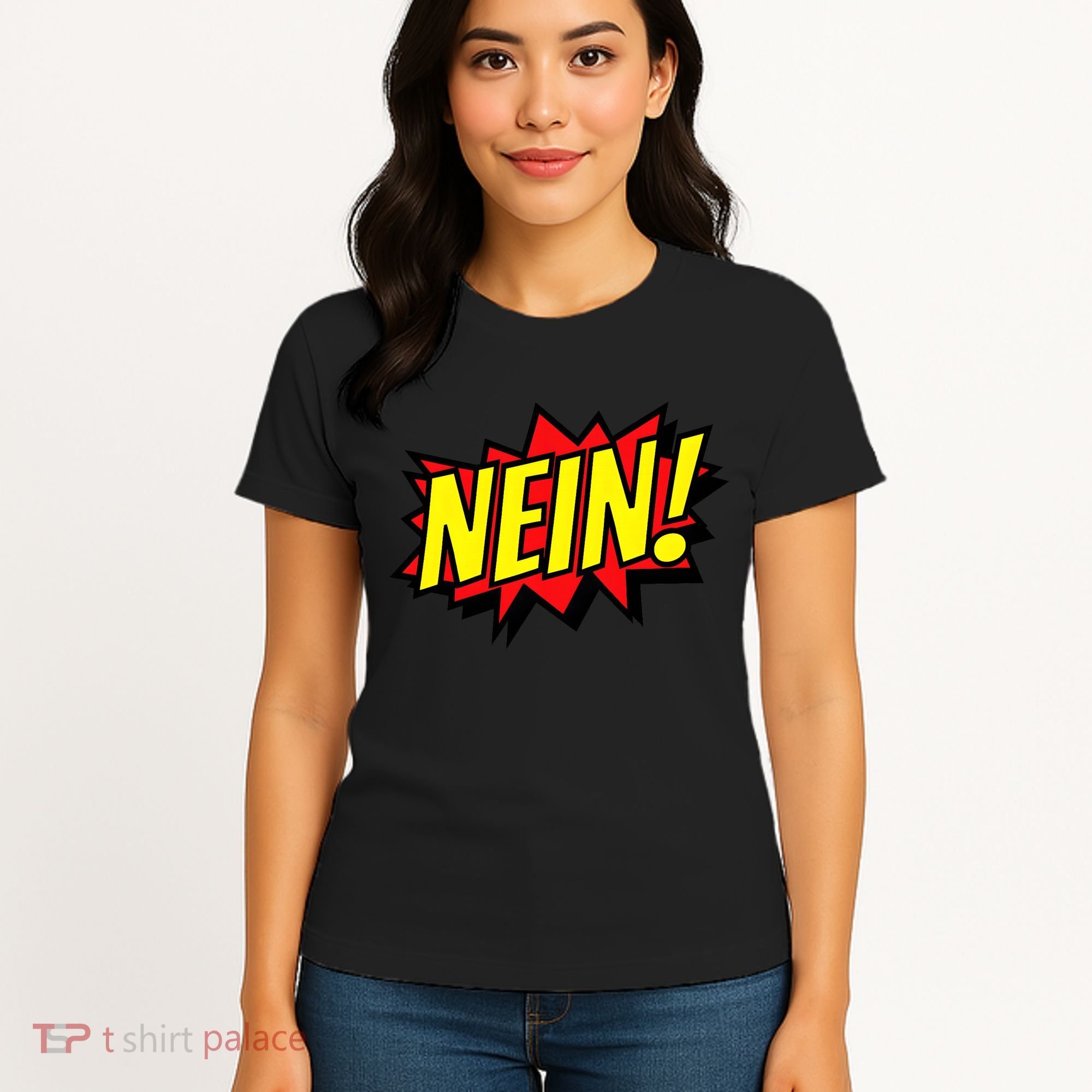 Nein German Which Mean No Comic Style Women's T-Shirt