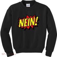 Nein German Which Mean No Comic Style Kids Sweatshirt thumb 0