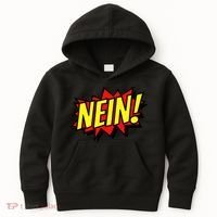 Nein German Which Mean No Comic Style Kids Hoodie thumb 0