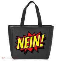 Nein German Which Mean No Comic Style Tote Bag thumb 0