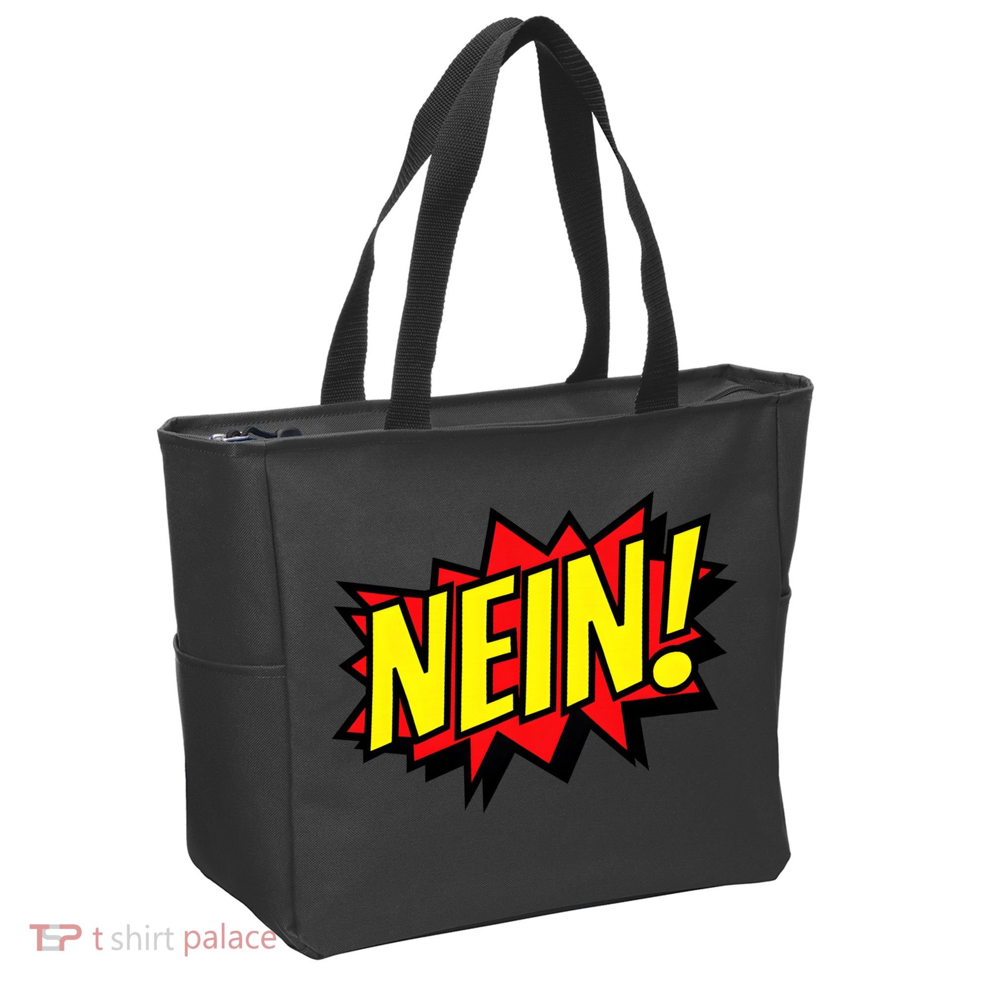 Nein German Which Mean No Comic Style Tote Bag