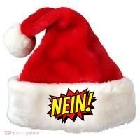 Nein German Which Mean No Comic Style Santa Hat thumb 0