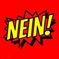 Nein German Which Mean No Comic Style Santa Hat thumb 1