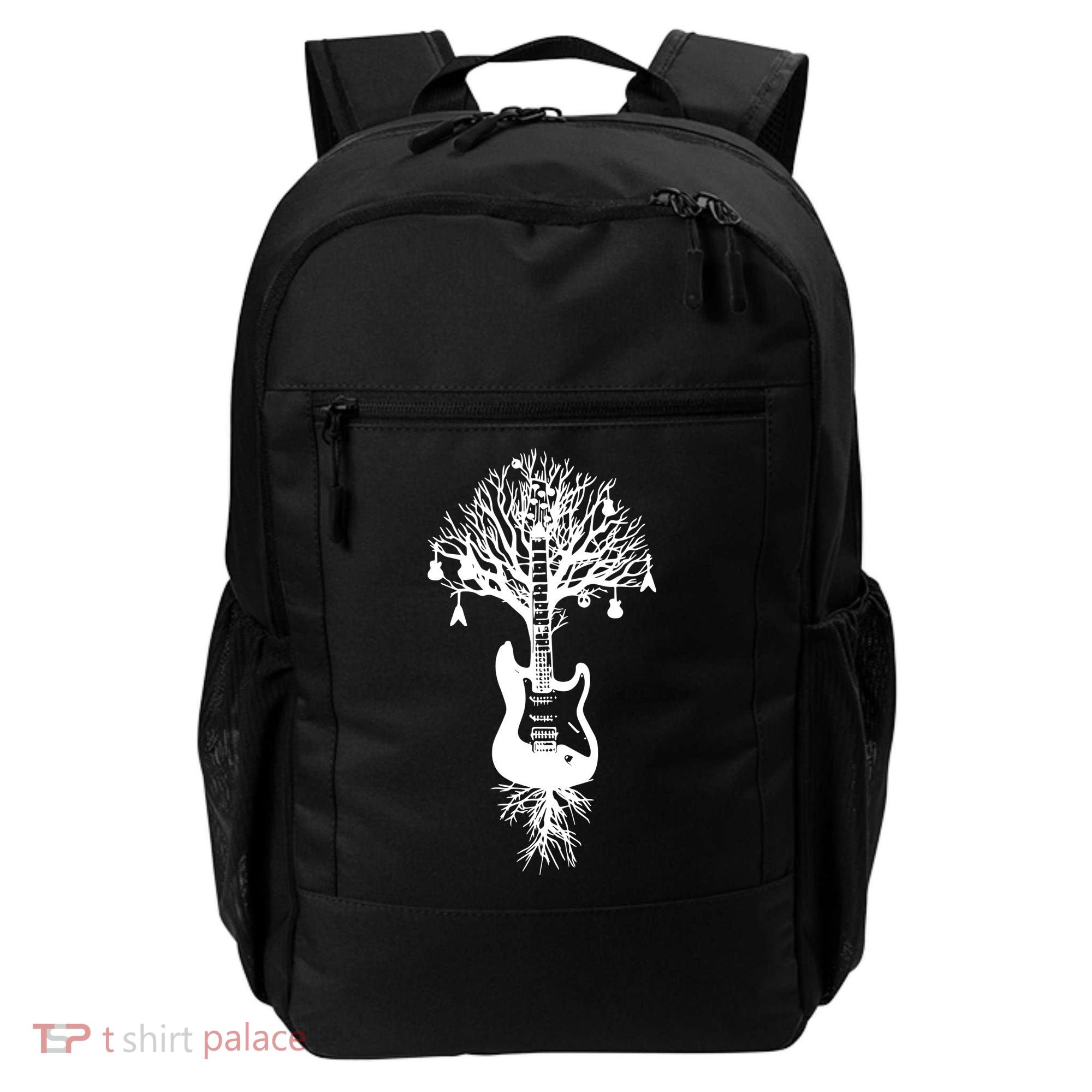 Nature Guitar White Tree Music Banksy Art Backpack