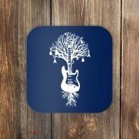 Nature Guitar White Tree Music Banksy Art Coaster thumb 0