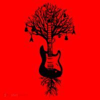 Nature Guitar White Tree Music Banksy Art Santa Hat thumb 1