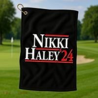 Nikki Haley 2024 For President Election Golf Towel thumb 1