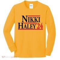 Nikki Haley 2024 For President Election Kids Long Sleeve Shirt thumb 0