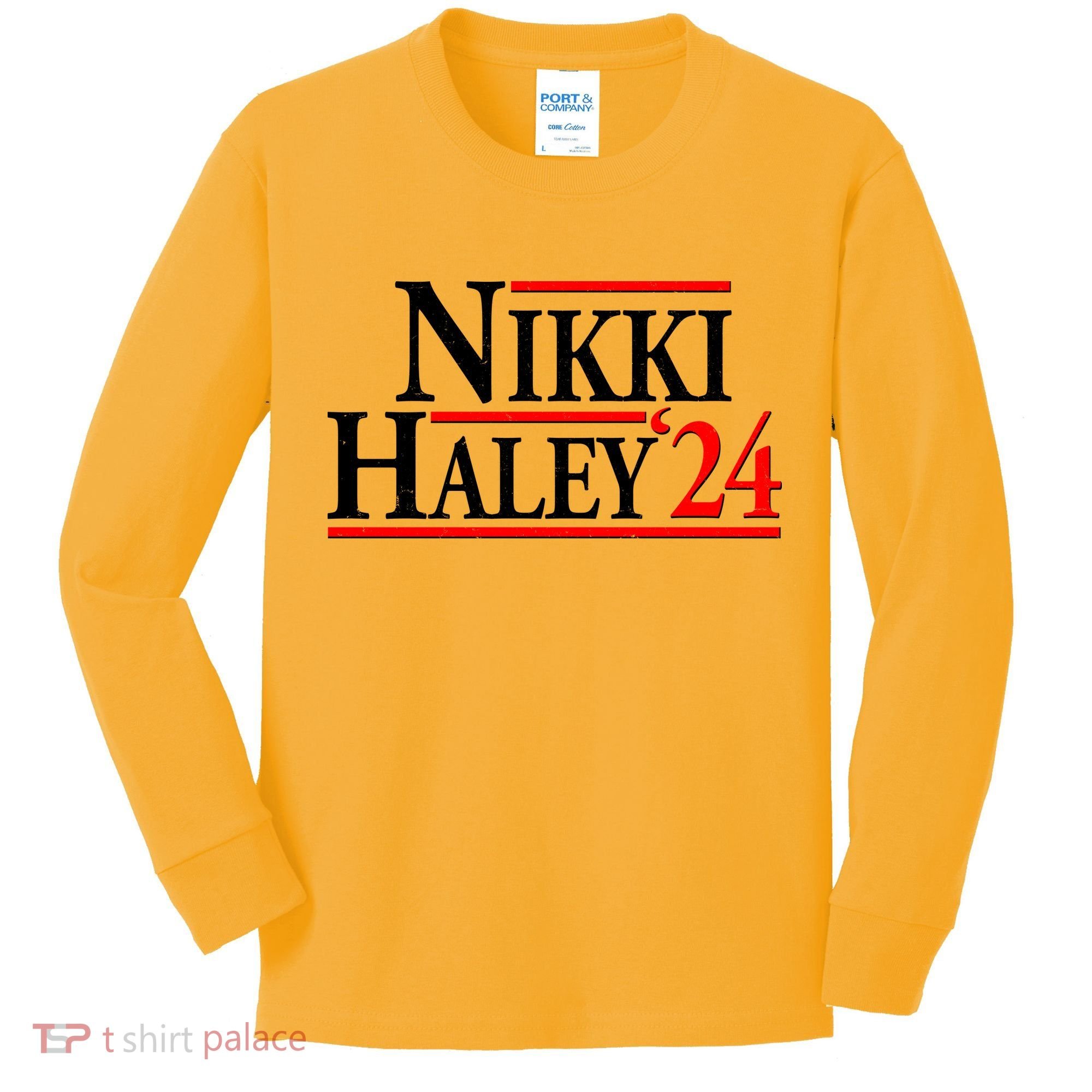 Nikki Haley 2024 For President Election Kids Long Sleeve Shirt