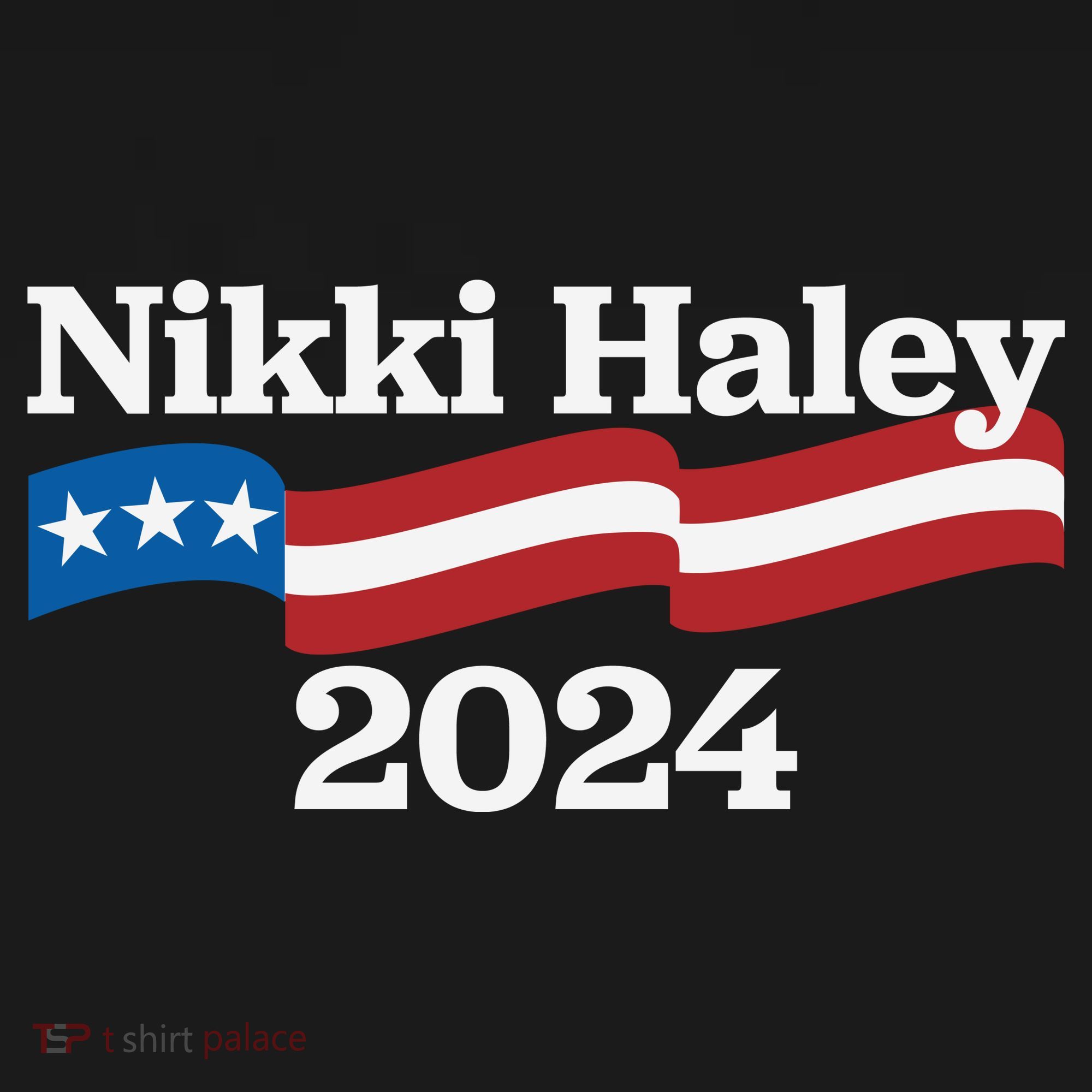 Nikki Haley 2024 For President Flag Logo Coaster