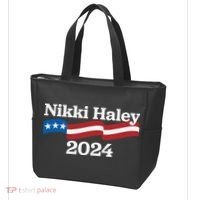 Nikki Haley 2024 For President Flag Logo Tote Bag thumb 3