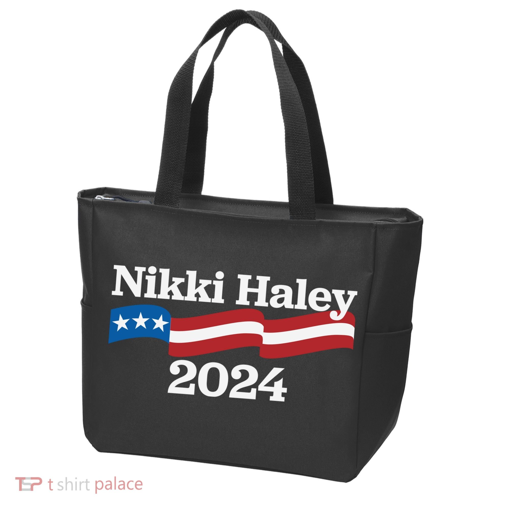Nikki Haley 2024 For President Flag Logo Tote Bag