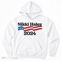 Nikki Haley 2024 For President Flag Logo Hoodie thumb 0