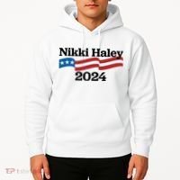 Nikki Haley 2024 For President Flag Logo Hoodie thumb 2