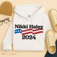 Nikki Haley 2024 For President Flag Logo Hoodie thumb 4