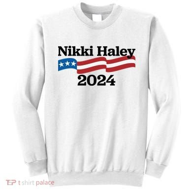 Nikki Haley 2024 For President Flag Logo Sweatshirt