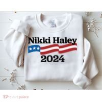 Nikki Haley 2024 For President Flag Logo Sweatshirt thumb 2