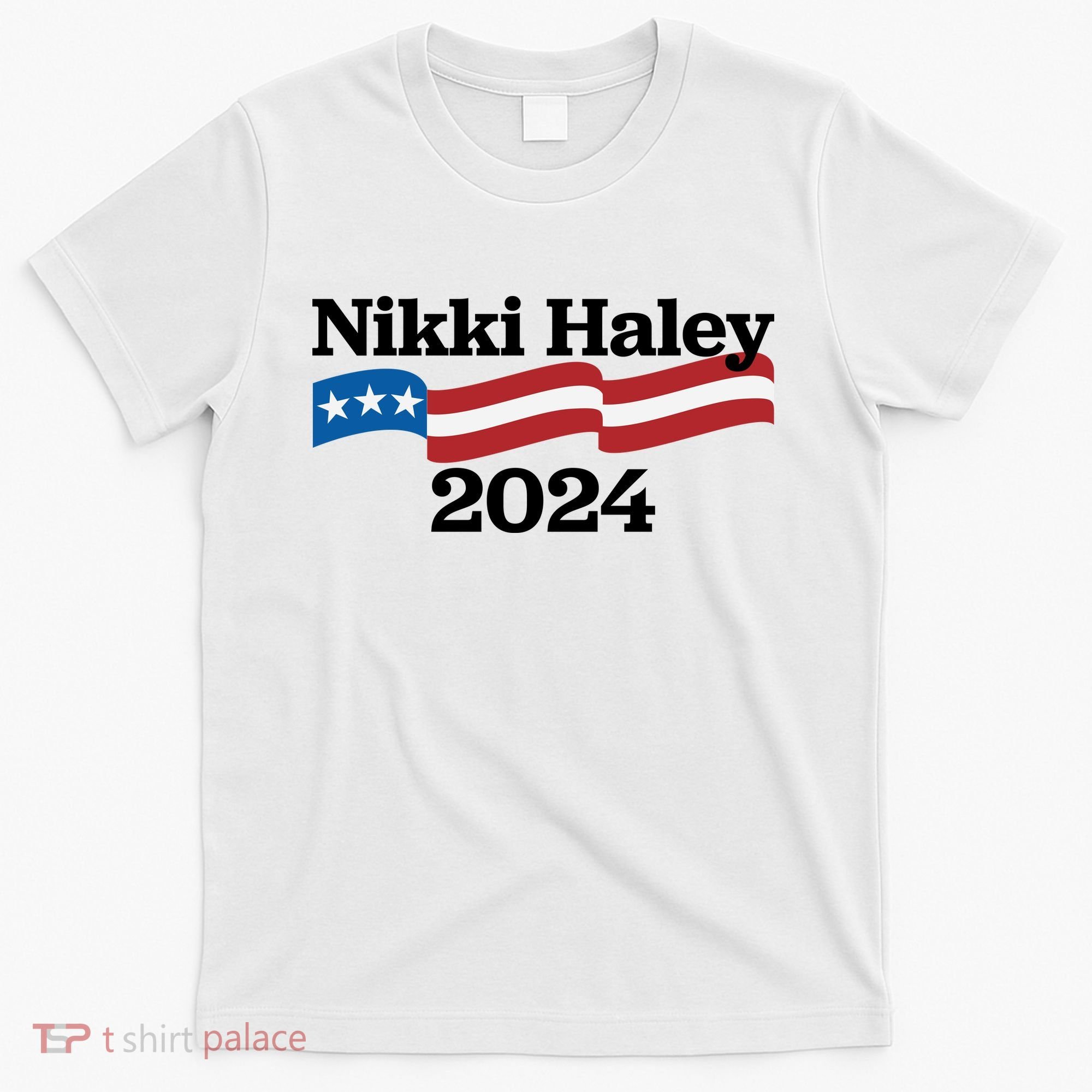 Nikki Haley 2024 For President Flag Logo T-Shirt