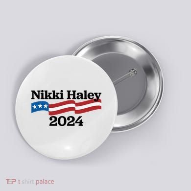 Nikki Haley 2024 For President Flag Logo Button