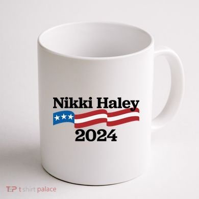 Nikki Haley 2024 For President Flag Logo Coffee Mug back