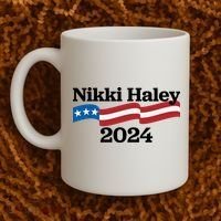 Nikki Haley 2024 For President Flag Logo Coffee Mug thumb 2