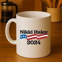Nikki Haley 2024 For President Flag Logo Coffee Mug thumb 4