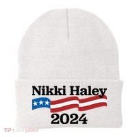 Nikki Haley 2024 For President Flag Logo Beanie thumb 0