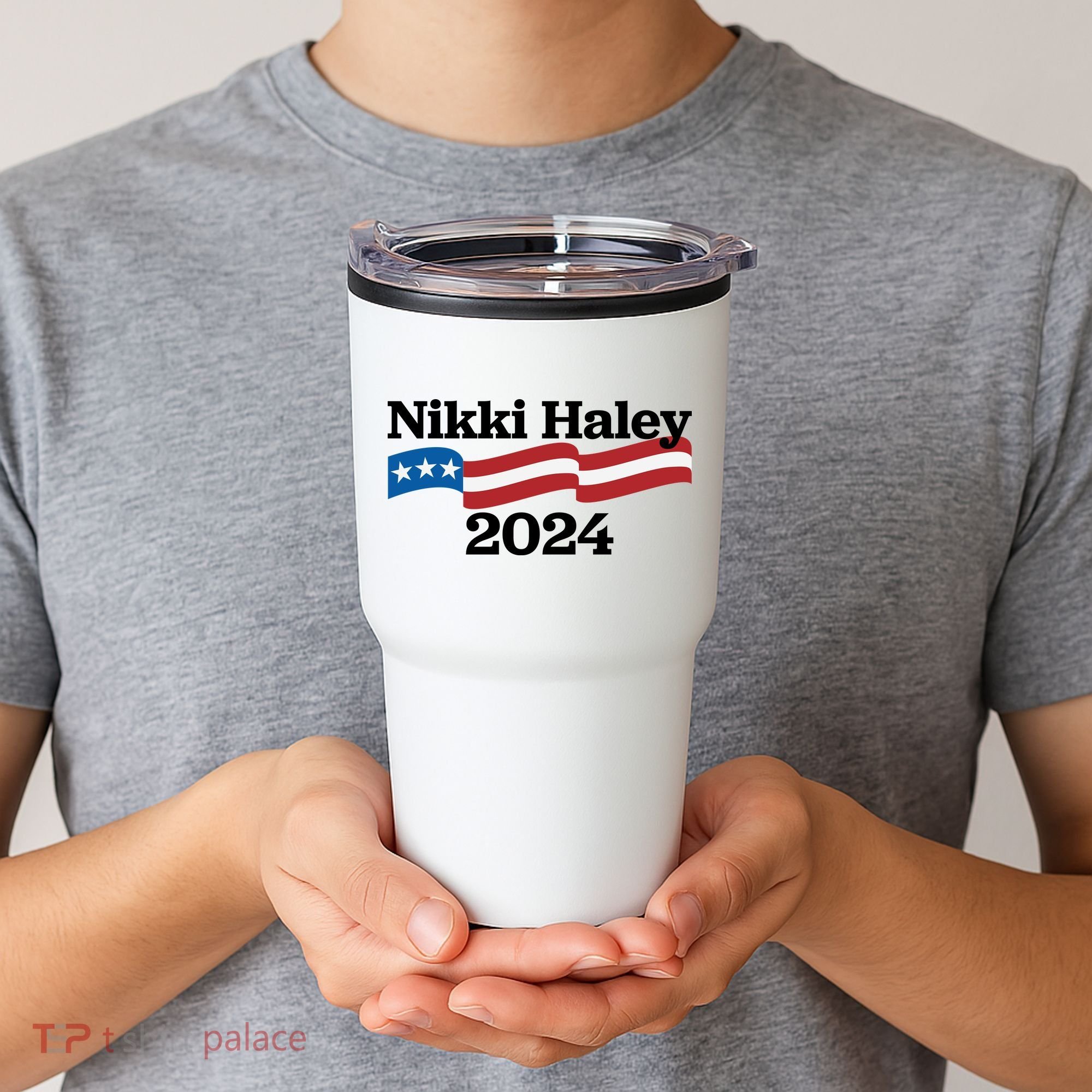Nikki Haley 2024 For President Flag Logo Tumbler
