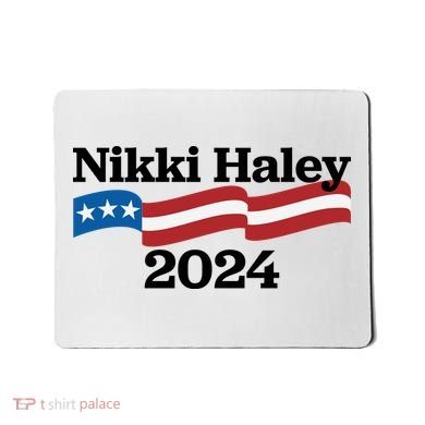 Nikki Haley 2024 For President Flag Logo Mousepad