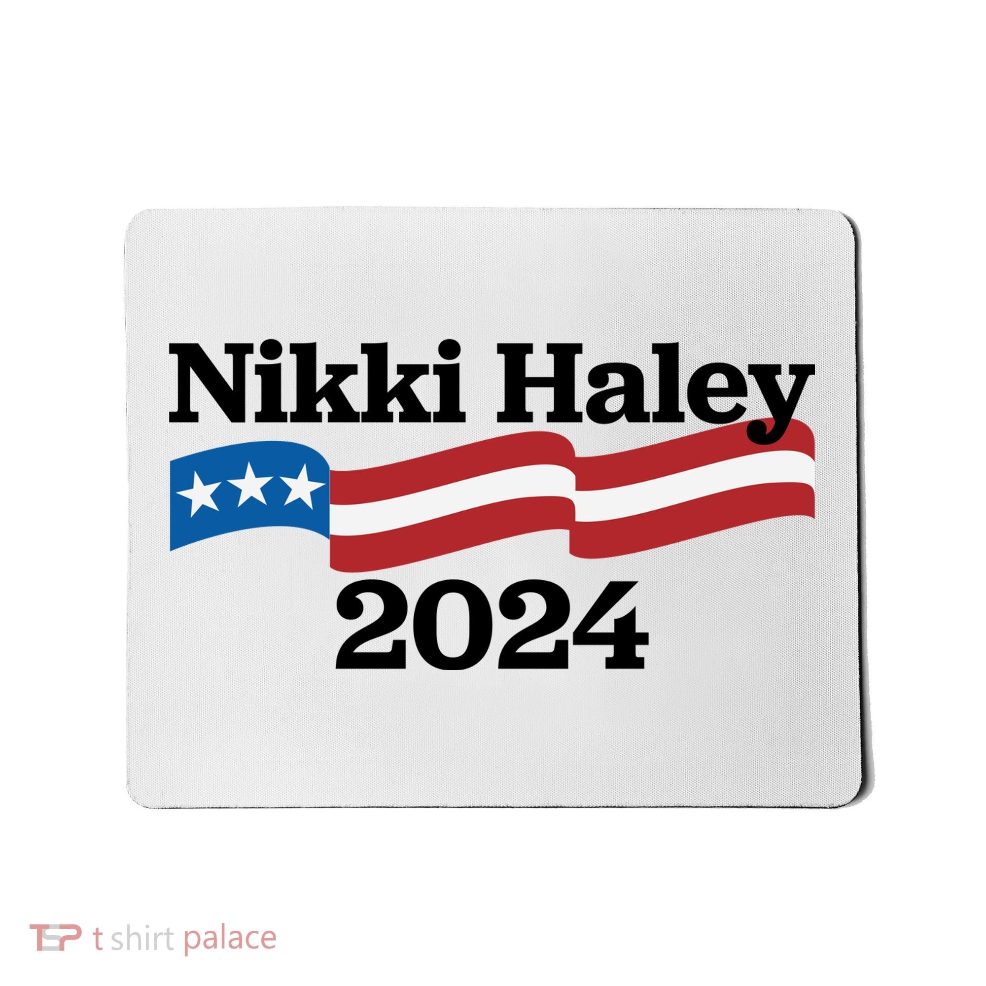Nikki Haley 2024 For President Flag Logo Mousepad