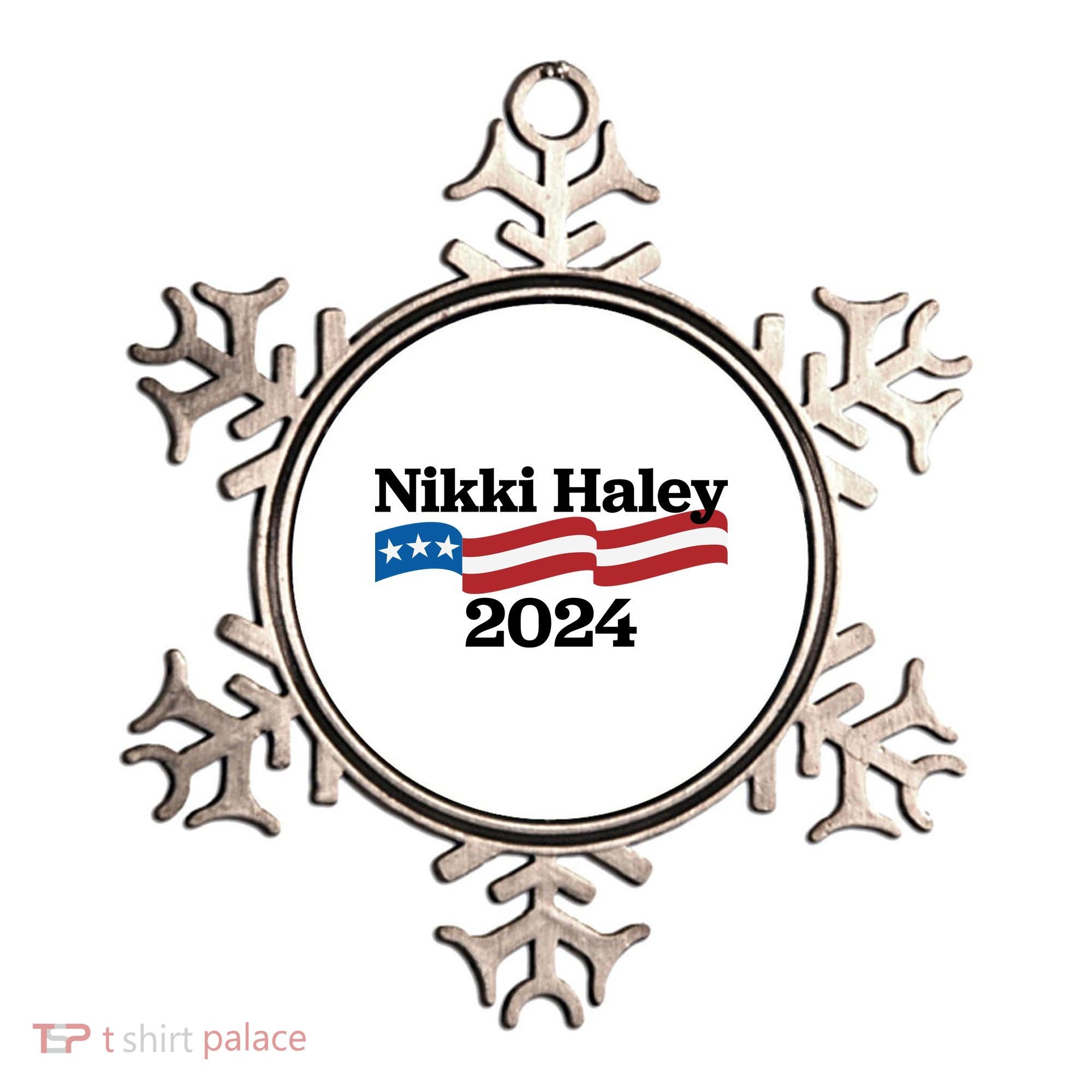Nikki Haley 2024 For President Flag Logo Ornament