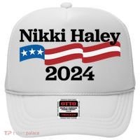 Nikki Haley 2024 For President Flag Logo Hat thumb 0