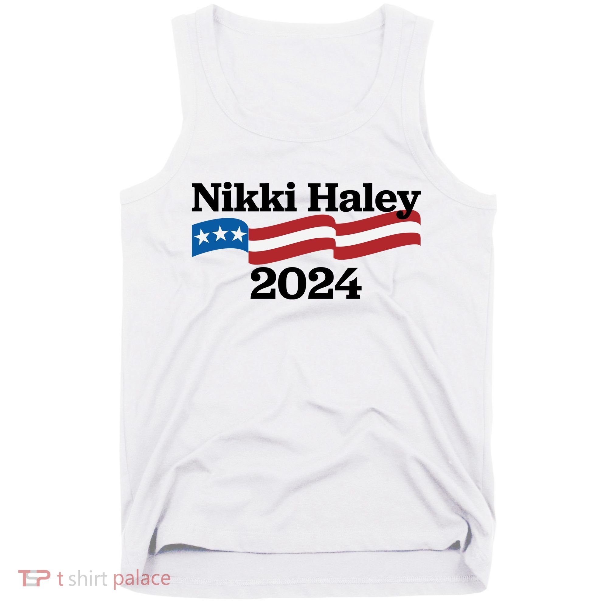 Nikki Haley 2024 For President Flag Logo Tank Top